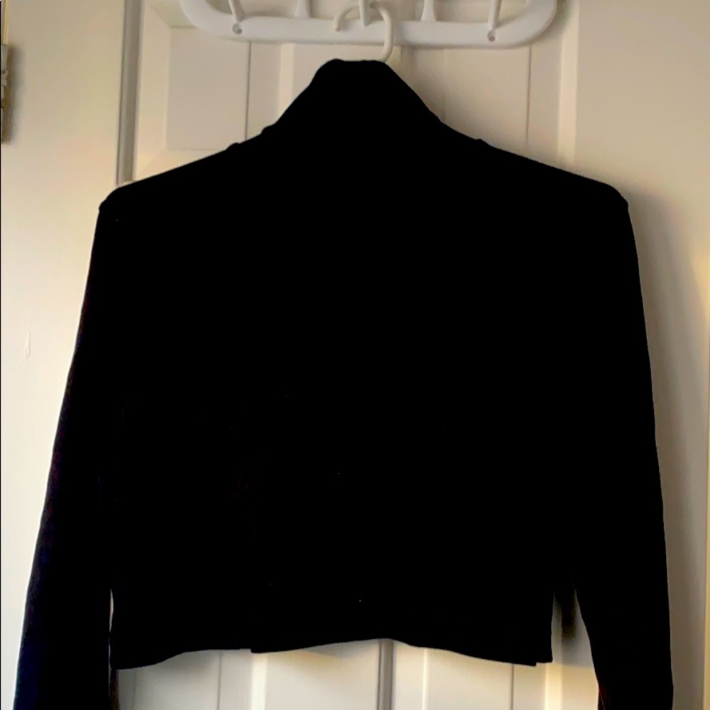 Reebok black crop Turtleneck